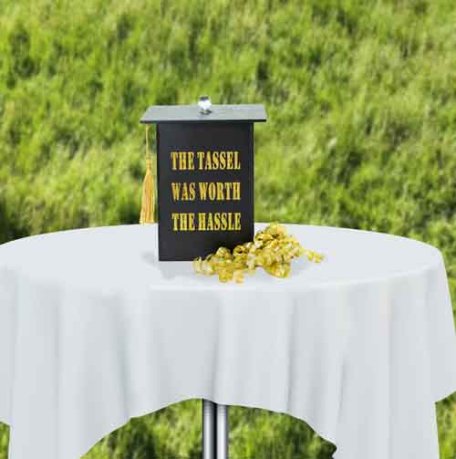 Graduation Party Centerpiece- 'The Tassel Was Worth The Hassle'