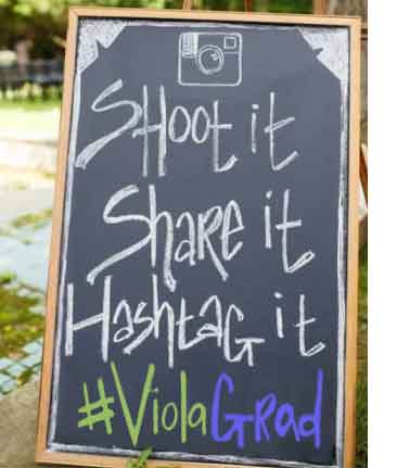 Shoot it, Share it, Hashtag it. Photo sharing sign