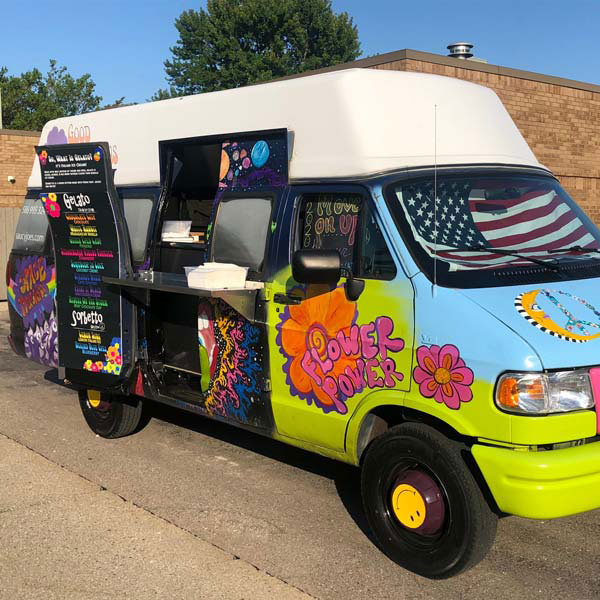 Gelato Truck Parked at Company Event