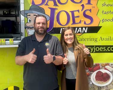 Thumbs Up at Saucy Joe's Food Truck