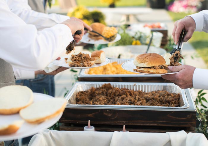 Standard, By-The-Tray Catering Served at Party