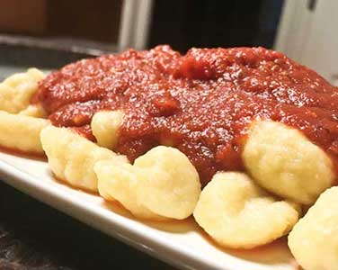 Gnocchi Pasta with Lush Sauce