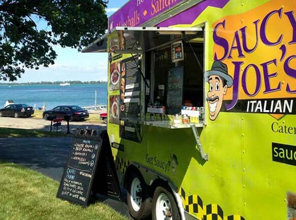 Saucy Joe's Food Truck on Detroit's Riverfront